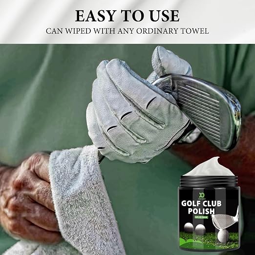 XQ XIAO QIAO Golf Club Polish and Golf Club Cleaner Kit, 300ml 3-in-1 Rust, Scuff & Stain Remover and Rust Remover for Aluminum, Metal, Zinc and Steel
