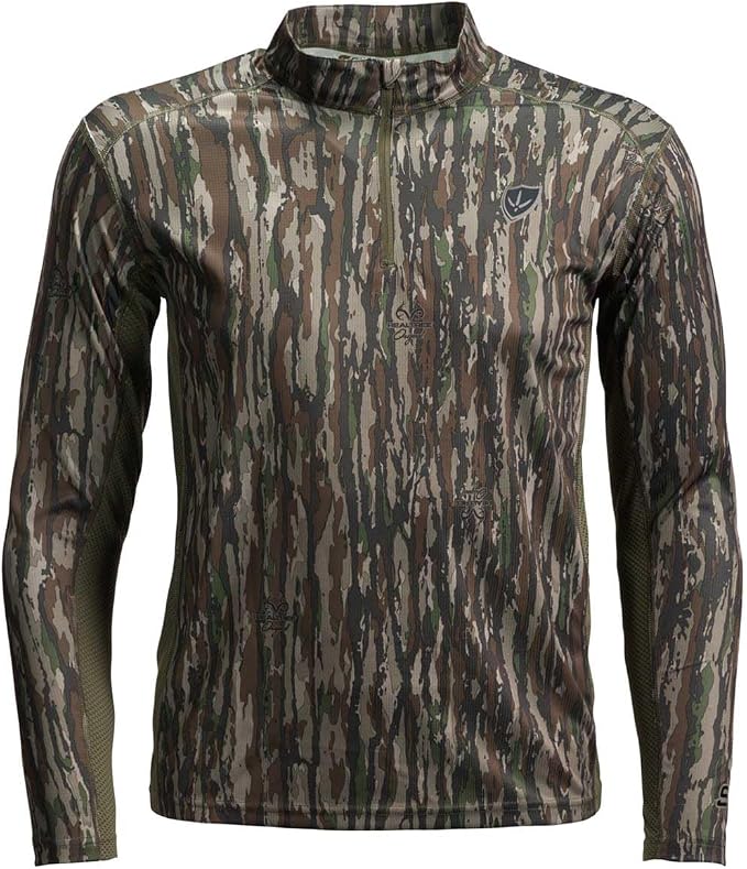 BLOCKER OUTDOORS Finisher Turkey Hunting 1/4 Zip Moisture Wicking Performance Long Sleeve Shirt
