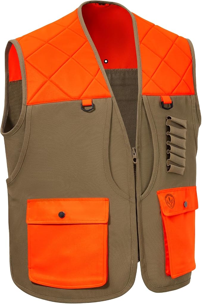 BASSDASH Upland Game Field Water-Resistant Bird Hunting Vest with Multi Pockets Men Women FV11