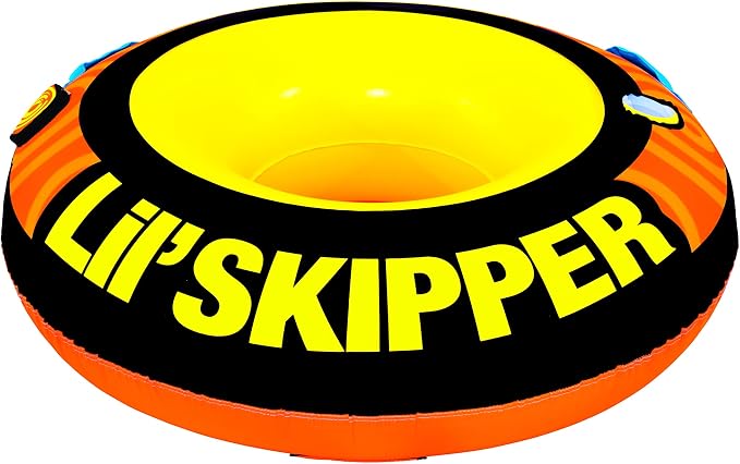 WOW Sports Lil' Skipper Soft Top Towable Tube - 1 Person - 170 lb Capacity - For Boating - Kids & Adults