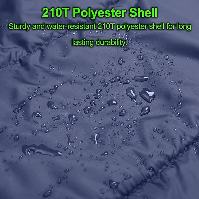 Cotton Flannel Double Sleeping Bag for Camping, Backpacking Or Hiking. Queen Size 2 Person Waterproof Sleeping Bag for Adults Or Teens. Lightweight with Compression Sack