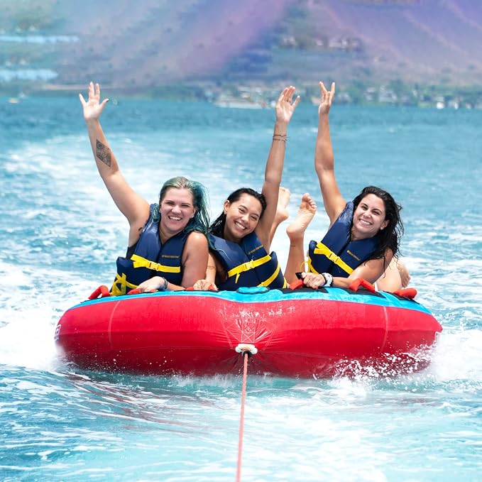 Swonder Towable Tubes for Boating, 65’’ & 75’’ Boat Tubes and Towables - Newport Classic Round Inflatable Tubes for Boats to Pull