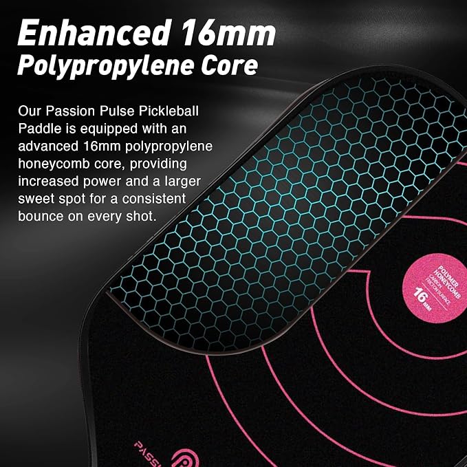 Pickleball Paddles 2026,Carbon Fiber Pickleball Paddle,16mm T700 High Grit & Spin, Professional Pickle Ball Paddles Set Designed for Ultimate Spin & Consistency