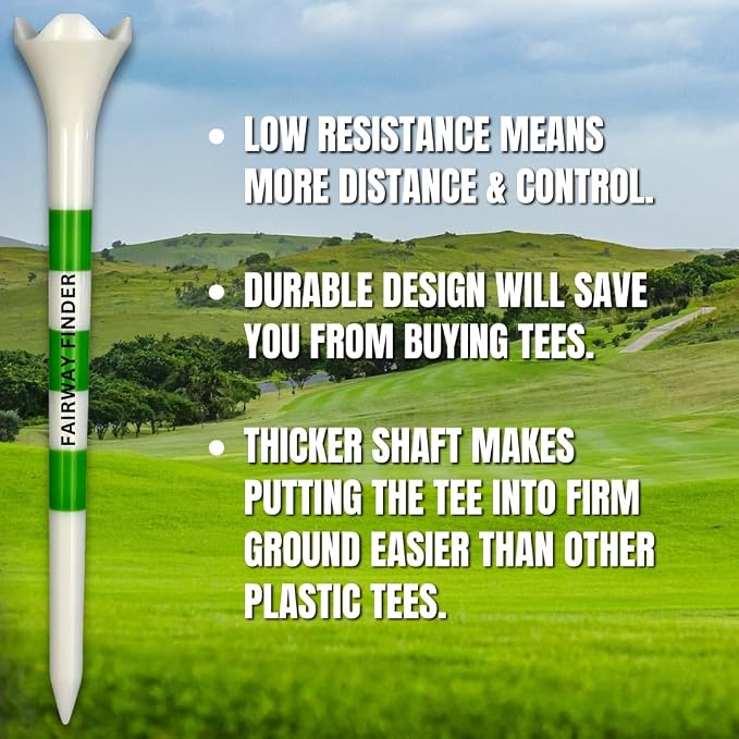(50/150/500) Plastic Golf Tees 3 1/4 Best Golf Tees for Men, Unbreakable Golf Tees for Women, Long Golf Tees, Zero Friction Golf Tees, Tall Golf Tees Plastic Unbreakable, Reusable Golf Tee