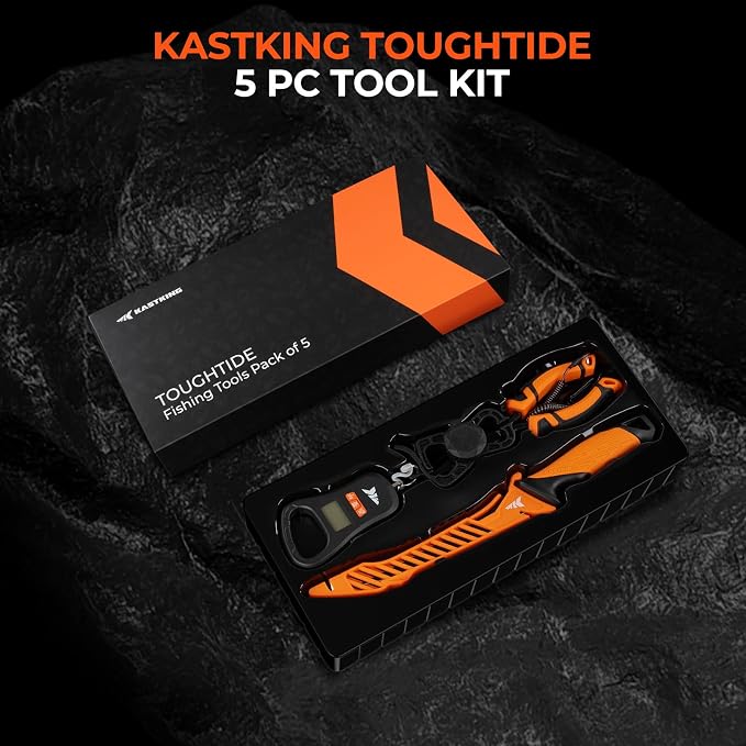 KastKing ToughTide Fishing Scale, USB Charging, 65lb Capacity, Ultra-Thin Digital Fish Scale, LCD Display, Ergonomic Handle, Fish Scales Digital Weight, Fishing Accessories for Men