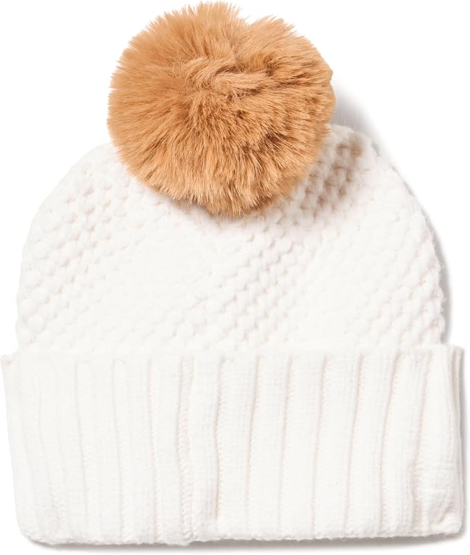 Calvin Klein Women's Chunky Waffle Knit Beanie and Scarf Set