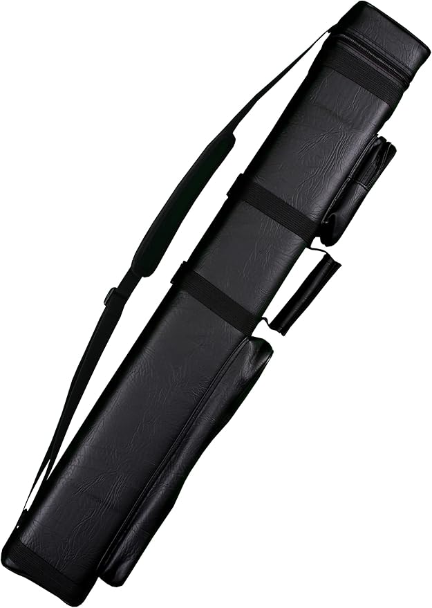 Accuplay Billiards 3x6 Hard Pool Cue Stick Carrying Case Choose Black, Red White or Blue White