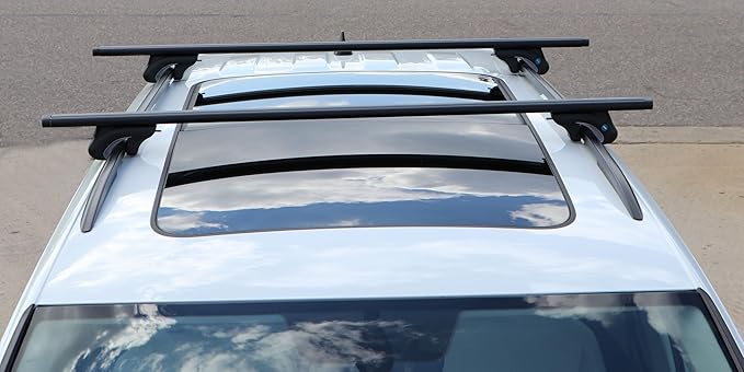 BRIGHTLINES All Black Heavy Duty 220 lbs Wing Shaped Universal Crossbars Roof Racks Compatible with 2014-2023 Jeep Cherokee for Kayak Luggage ski Bike Carrier, a Set of 2