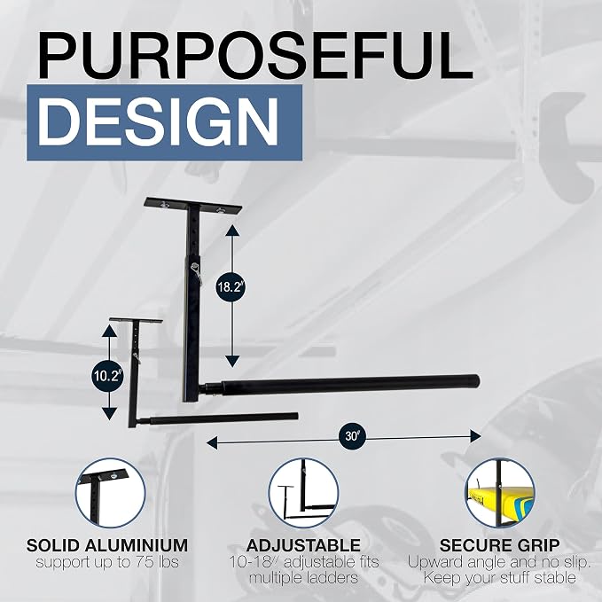 StoreYourBoard Standup Paddle Board and Surfboard Garage Storage Rack - Adjustable Ceiling Mount Hanger for SUP Storage, Heavy Duty Overhead Paddleboard Organizer for Garage, Space Saving Rack