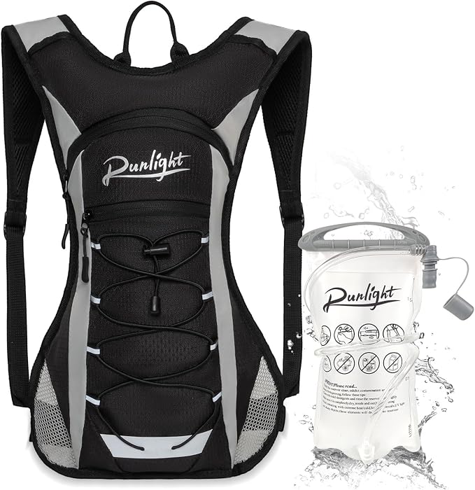 Runlight Lightweight Hydration Backpack,Running Vest for Women Men with 1.5L Water Bladder, Hydro Water Daypack for Running,Hiking,Cycling,Climbing,Biking