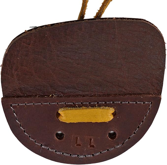 Hornet 3-Under Bison Tab – Handmade Leather Finger Tab for Traditional Archery, USA Made - Available in Medium, Large, Left and Right Hand