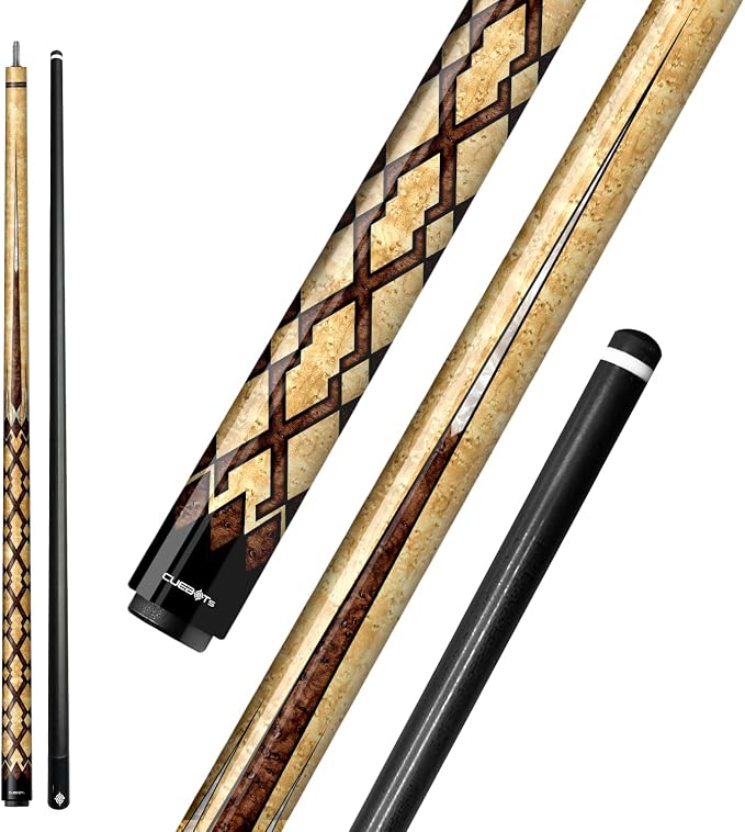 Series, Glass Fiber Pool Cue Stick, Uni-QR, 3/8-10, 5/16-18 Joint, Synthetic Leather Grip, 29" Glassfiber Shaft, 7-Layer Microfiber Tip