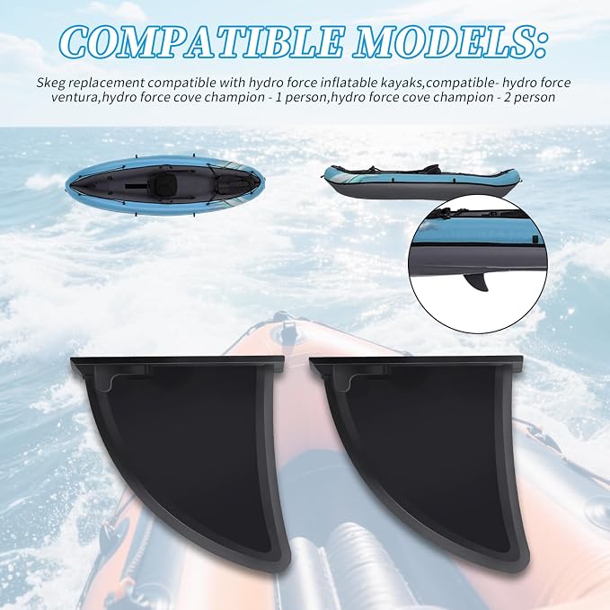 Skeg Replacement Compatible with Hydro Force Inflatable Kayaks- Hydro Force Ventura & Hydro Force Cove Champion - 1 Person & Hydro Force Cove Champion - 2 Person