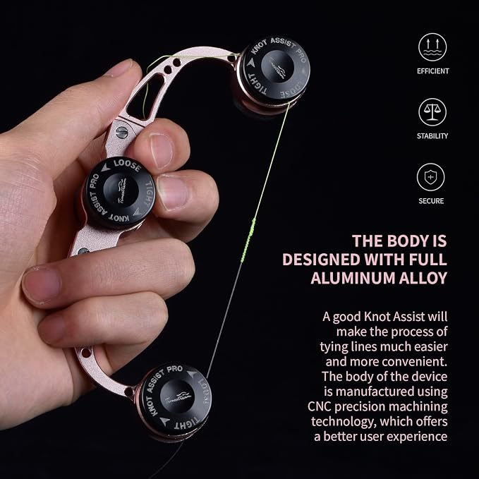 FG Knot Assist Tool，Knot Assist GT Knotter Leader Connection Knot Assist 2.0 for FG Knot Braided Line to Leader Connection Fishing Knot Tying Tool for Braid to Monofilament Leade