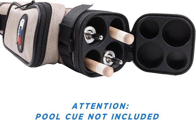 GSE Games & Sports Expert 2x2 Deluxe Hard Billiard Pool Cue Stick Carrying Case, Billiard Cue Case, Billiards Accessories (Several Colors Available)