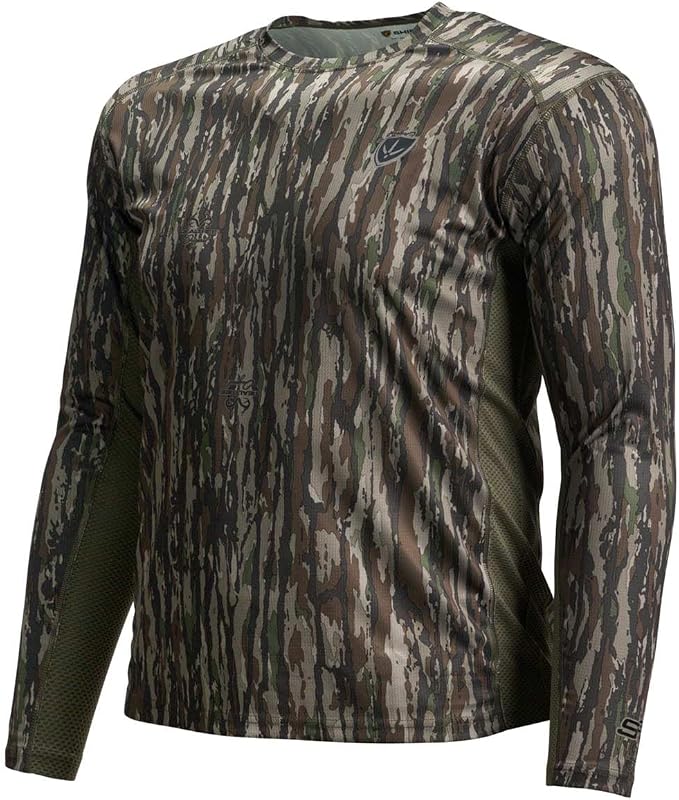 BLOCKER OUTDOORS Finisher Turkey Hunting Long Sleeve Performance Tee – Lightweight, Moisture-Wicking Camo Shirt