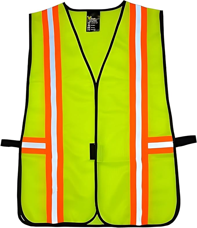 G & F Products High Visibility Reflective Safety Vest, One Size, Machine Washable Work Vest for Jobsite Safety