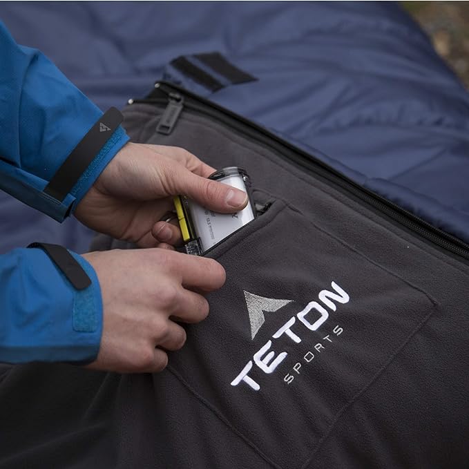 Teton 0 Degree Polara Sleeping Bag for Adults, Great for All Weather Camping, Hunting, Versatile Outdoor Sleeping Bag, Lightweight, Warm, Comfortable, Compression Sack Included