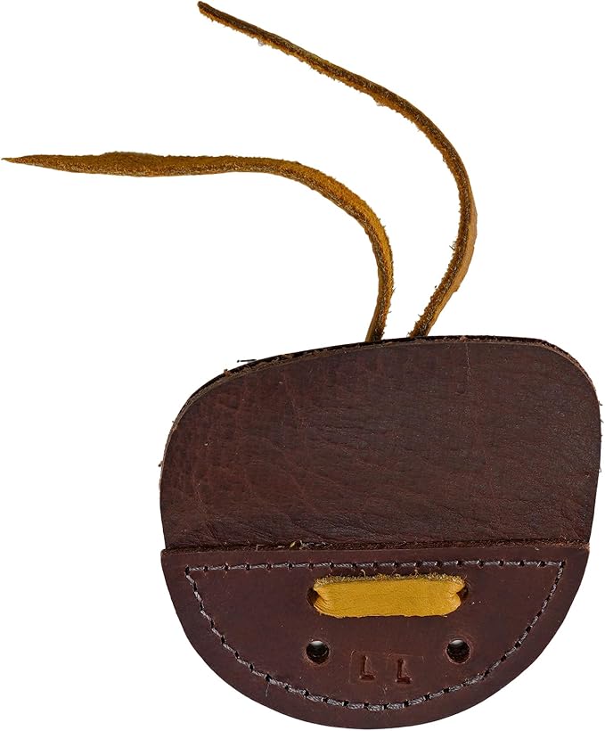 Hornet 3-Under Bison Tab – Handmade Leather Finger Tab for Traditional Archery, USA Made - Available in Medium, Large, Left and Right Hand