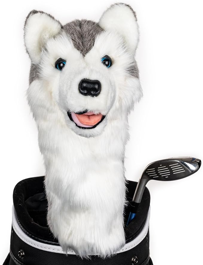 Daphne's Headcovers Husky Driver Headcover | Premium Driver Headcovers | Funny Golf Club Covers | Stylish Protection for Your Clubs | Men's Golf Gear | Driver Headcover for Men and Women
