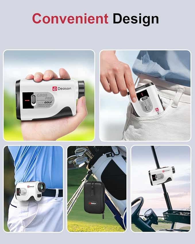 Golf Rangefinder with Slope,7X Magnification Laser Rangefinder, 1300Yards Rechargeable Range Finders Golfing with Flag Lock Vibration,Speed Mode for Hunting Shooting