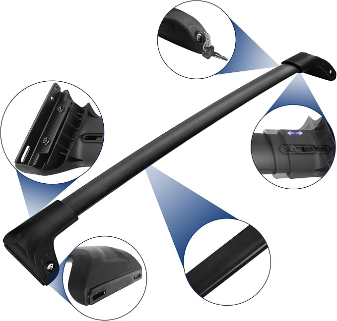 FLYCLE 300Lbs Lockable Roof Rack Cross bar Compatible with Ford Expedition/Max 2018-2026,Lincoln Navigator 2018-2024, Aluminum CrossBars Rooftop Luggage Kayaks Bicycles Snowboard Canoe Carrier