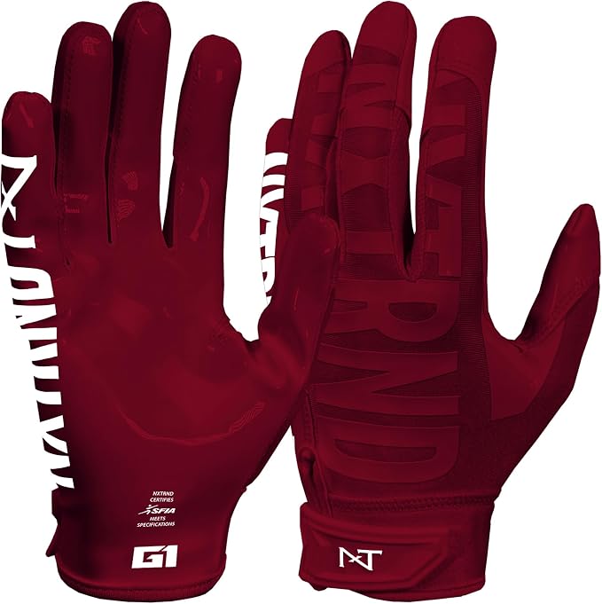 Nxtrnd G1 Pro Men's Football Gloves, Adult Sticky Receiver Gloves