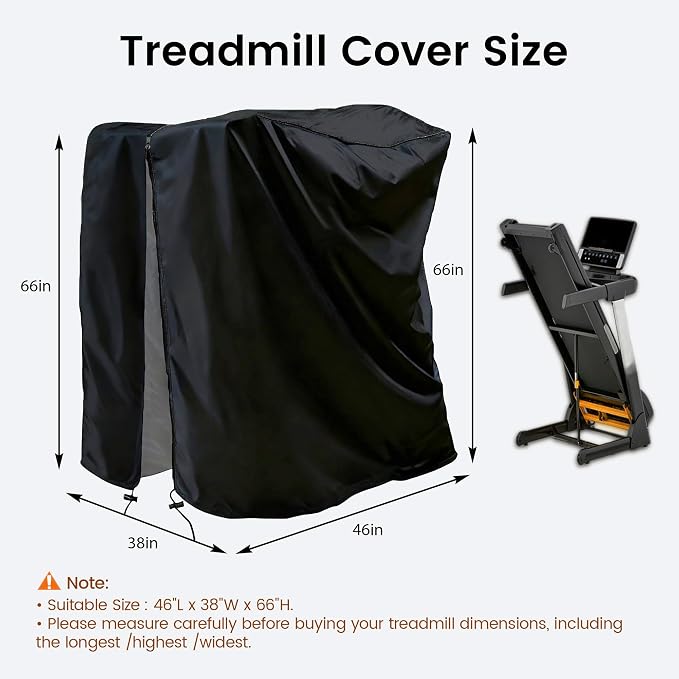 MaWGcowerd Folding Treadmill Cover - Dustproof and Waterproof Oxford Cloth Sunscreen Cover