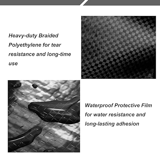 PlusRoc RV Underbelly Material RV Underbelly Tape Waterproof Flex Belly Tape with Permanent Sealing Adhesive for Mobile Home, Camper Travel Trailer, Tear Repair Patch(4'' x 33')