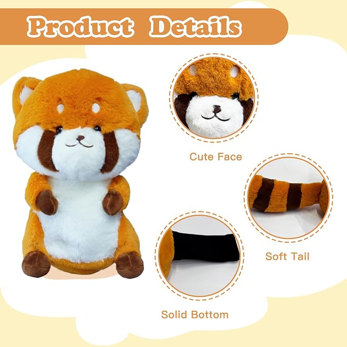 Cute Red Panda Golf Headcover, Animals Plush Golf Club Head Covers, Small Size Fits Hybird and Irons, Large Size Fits Standard 460cc Driver Head