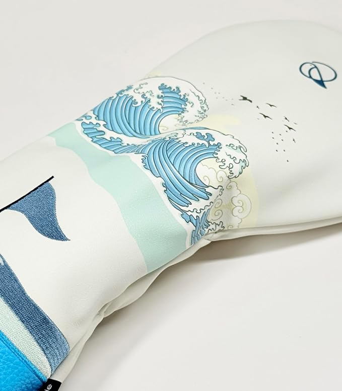 Golf Driver Headcover birdskie Premium Leather Head Cover. Digitally Printed and Embroidered Design. Head Cover for Your Driver by birdskie.