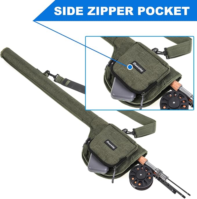Fly Fishing Combo - Rod, Reel, Carrier, Bag & Case - Portable Fly Fishing Gear