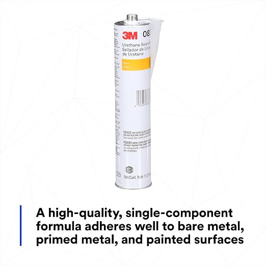 3M Urethane Seam Sealer, 08367, Black Color, High Solids, Permanently Flexible, 310 mL/10.5 fl oz Cartridge