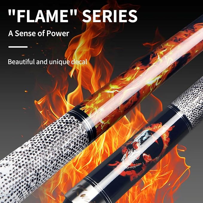 Kmise Professional Pool Cue Stick, 18 19 20oz Canadian Maple Cue Sticks, Low Deflection Shaft with Telescopic Extension Cue