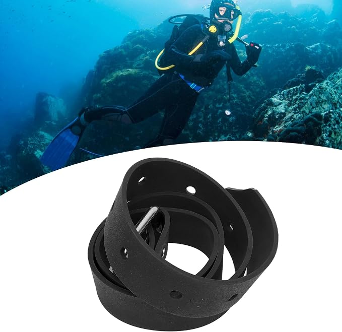 Diving Weight Belt, 316 Stainless Steel Durable Diving Weights Gear for Snorkeling Freediving Underwater Photography Water Sports Activities (Black)