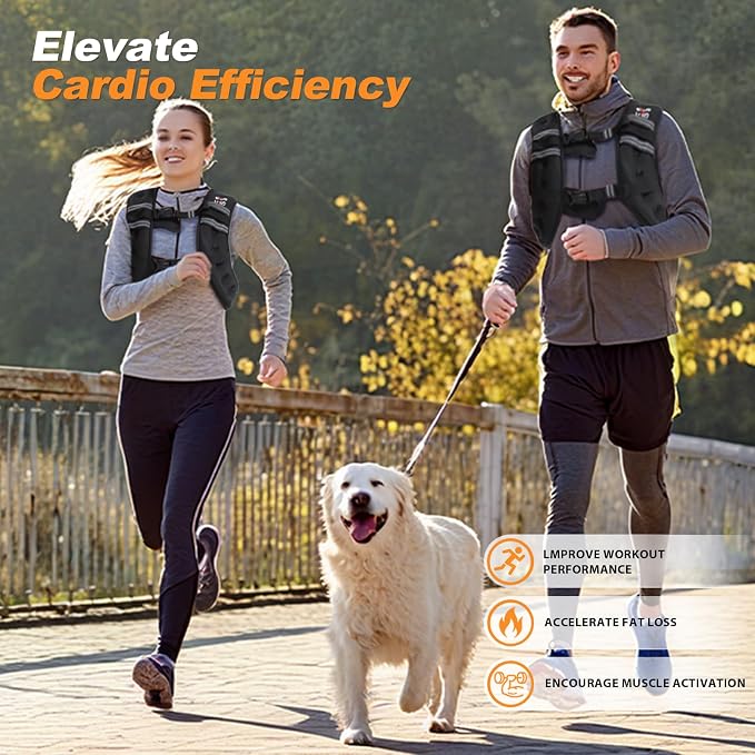 VBSD Weighted Vest Woman 6lb/8lb/12lb/16lb/20lb/25lb/30lb Weight Vest for Women Men Body Weight Vests for Walking Strength Training Running Workout Jogging Fitness
