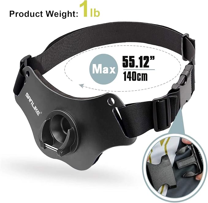 SANLIKE Fishing Belt Fight Belt Adjustable Aluminum Waist Fighting Belt Rod Holder Stand-up Fishing Belt