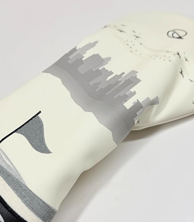 Golf Driver Headcover birdskie Premium Leather Head Cover. Digitally Printed and Embroidered Design. Head Cover for Your Driver by birdskie.