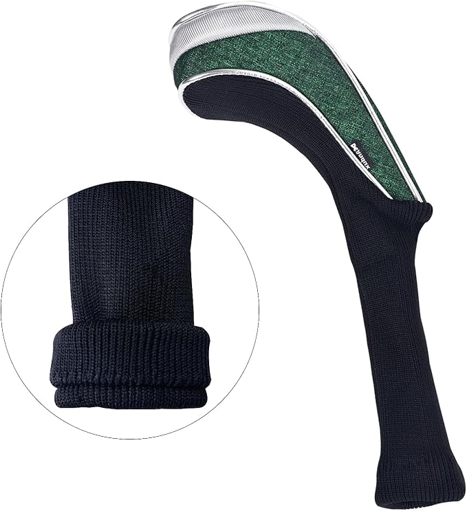 Andux 4 Pack Nylon Long Neck Golf Hybrid Club Head Covers with Dial No. Tag CTMT-03