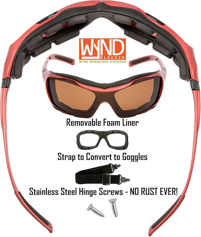 Polarized Large Motorcycle Riding Sunglasses Sports Wrap Glasses