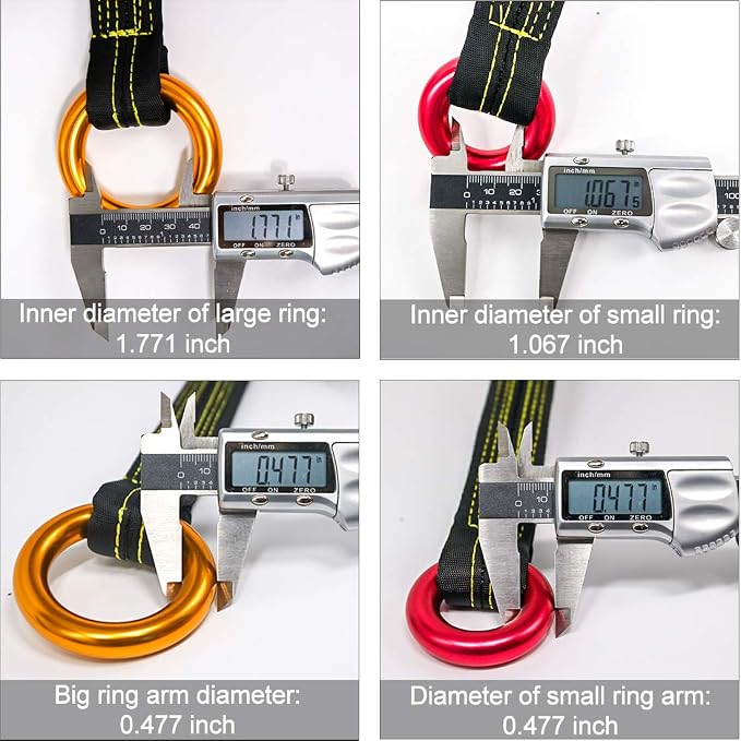 NewDoar Tree Arborist Friction Saver 22KN Climbing Cambium Saver Loop Belt Sling Retrievable Anchor 35.4 inch/43 inch