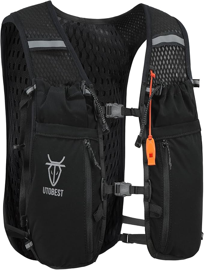 UTOBEST 10L Running Hydration Vest with 2L Bladder – Lightweight Trail Running Vest for Women & Men, Adjustable Marathon Backpack for Running