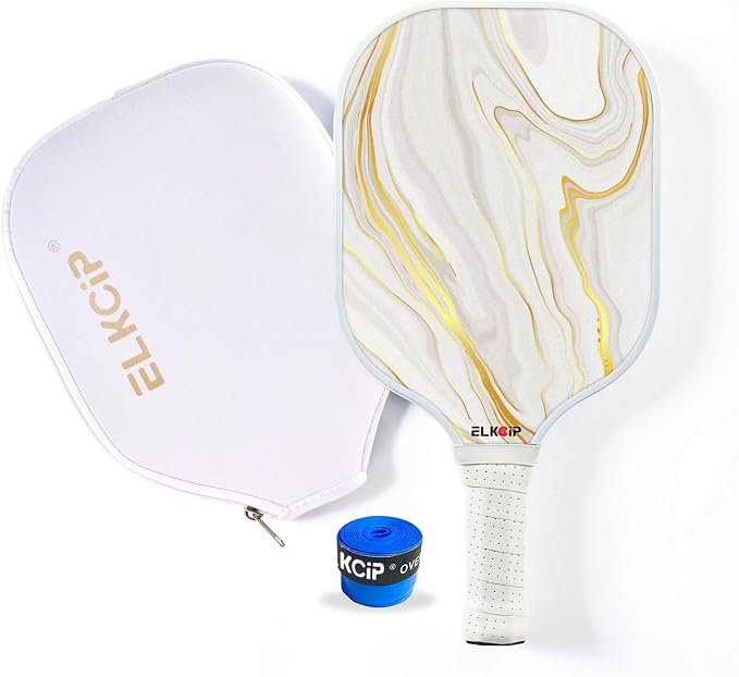 Composite Pickleball Paddle with Cover for Women, Graphite Carbon Fiber Polypropylene Honeycomb Core Pickleball Racquet Gift for Mother Wife Grandmother Girlfriend