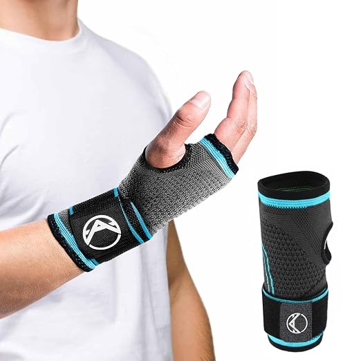 Wrist Brace for Carpal Tunnel Relief – Adjustable Wrist Support & Compression Sleeve for Tendonitis, Arthritis & Pain – One Brace Fits Left or Right Hand, Comfortable Wrist Wrap for Women & Men by Koprez