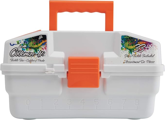 Shakespeare Customize-It Tackle Box, Kids Tackle Box with Tackle Included