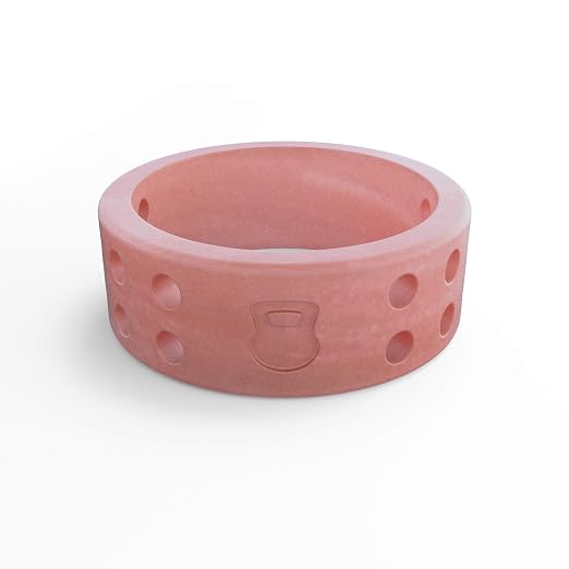 Women's Misty Rose Perforated Silicone Ring Size 09