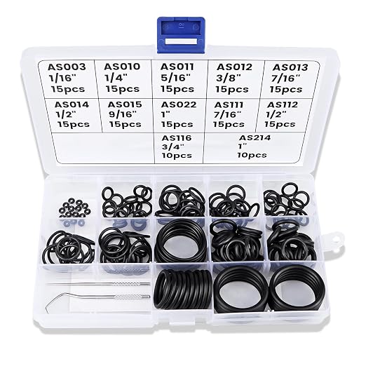Scuba O Ring Kit 170 Pcs, FKM90 Scuba Diving O Rings with 2 Stainless Steel O-Ring Pick Set for Accurate Selection, Removal and Replacement for Dive Hose Diving Tank Scuba Gear