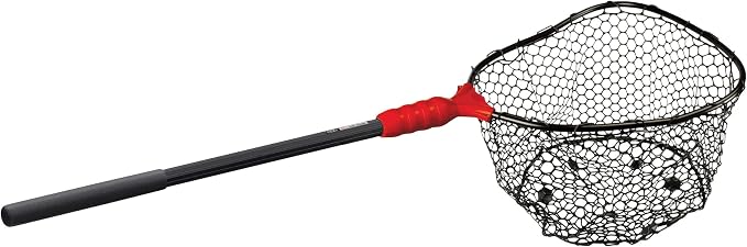 EGO S1 Genesis Modular Fishing Landing Net, Floating Aluminum Handle with Interchangeable Net Head System, Lightweight Kayak & Bank Fishing Net, Minimal Drag Design