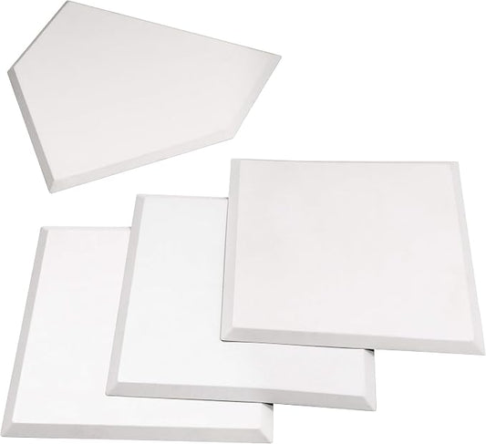 GoSports Baseball & Softball 4 Piece Premium Base Set - Heavy-Duty for Athletes