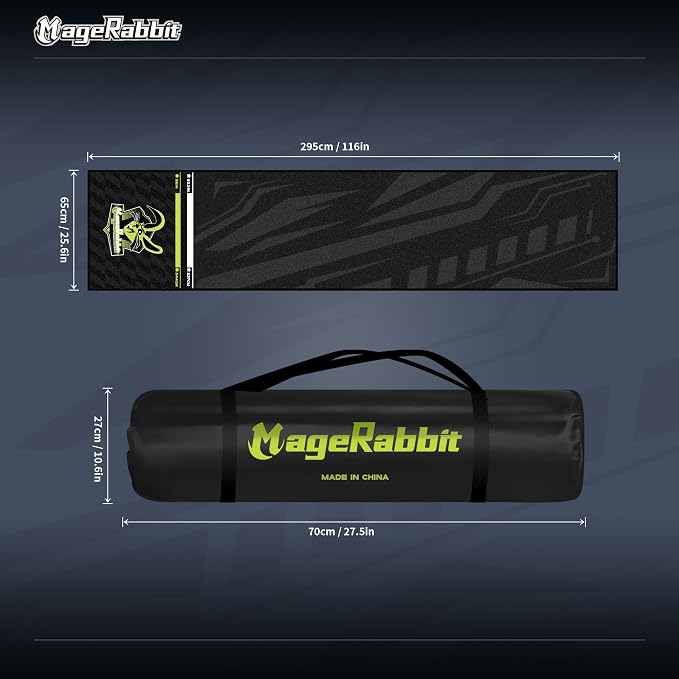 Darts Mat, 297x66cm, with Oche Lines, Professional Non Slip Carpet, Protection for Floor and Dart Tip (MageRabbit)
